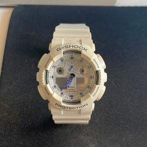 White G-Shock GA100-1A4